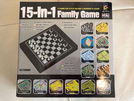 15 in 1 chess board Family Game 7015